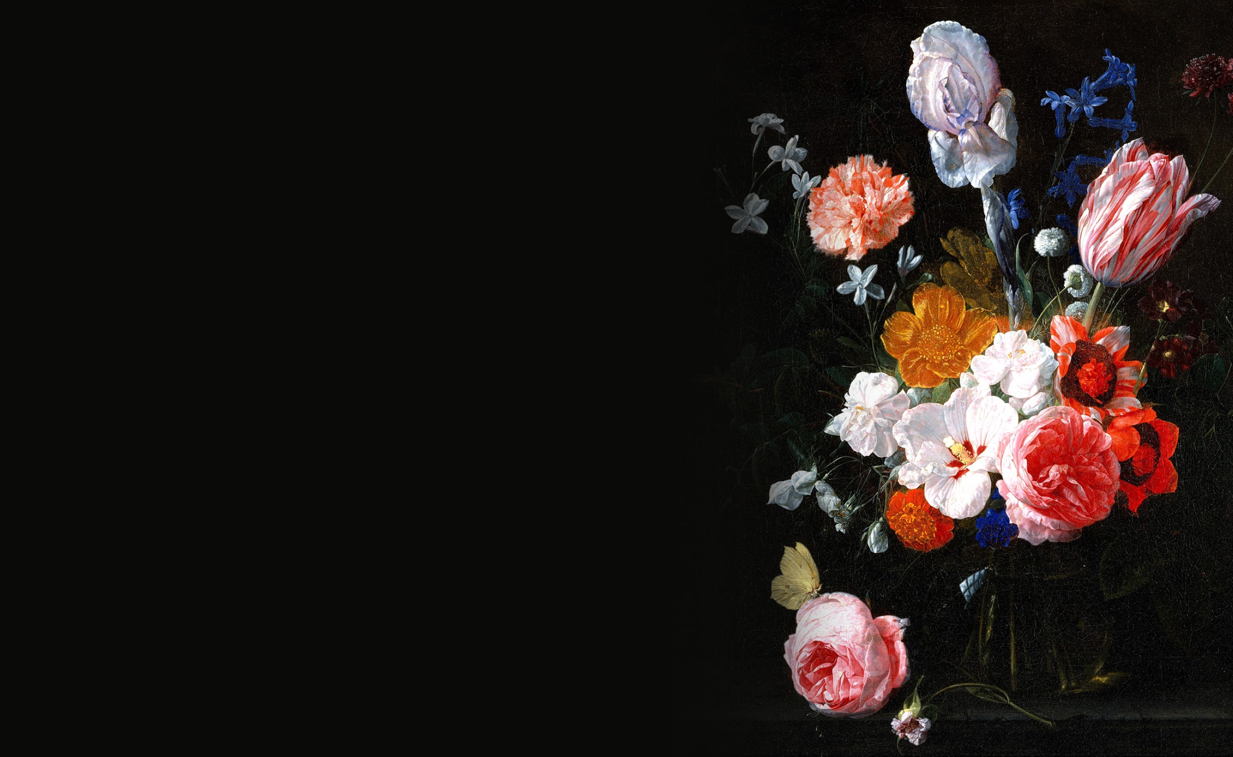 A Bouquet of Flowers in a Crystal Vase by Nicolaes van Veerendael